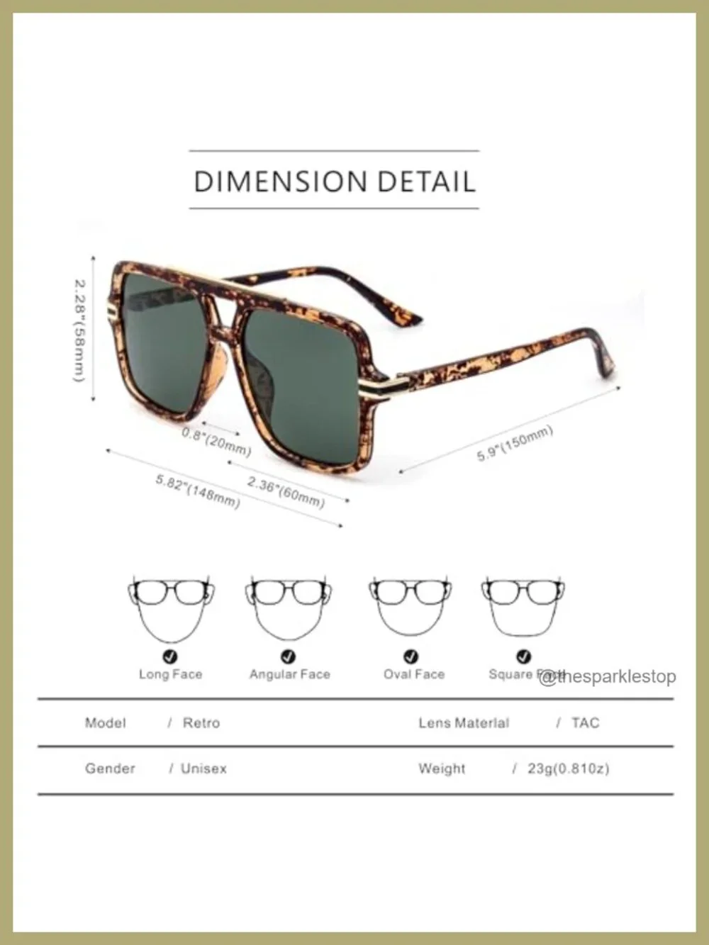 Oversized Polarized Sunglasses for Women UV400 Protection Driving